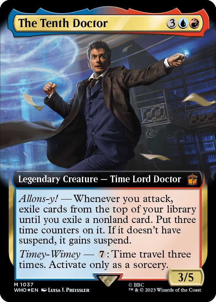 The Tenth Doctor (Extended Art) (Surge Foil) [Doctor Who] | Dumpster Cat Games