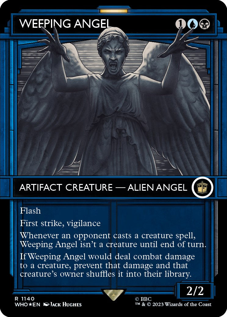 Weeping Angel (Showcase) (Surge Foil) [Doctor Who] | Dumpster Cat Games