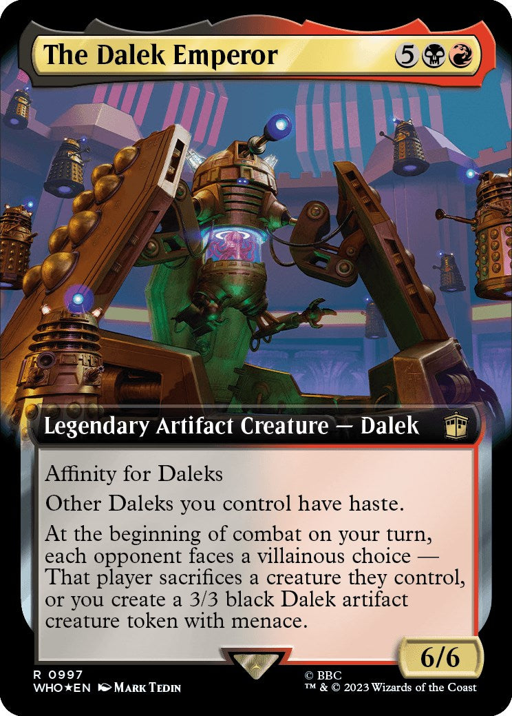 The Dalek Emperor (Extended Art) (Surge Foil) [Doctor Who] | Dumpster Cat Games