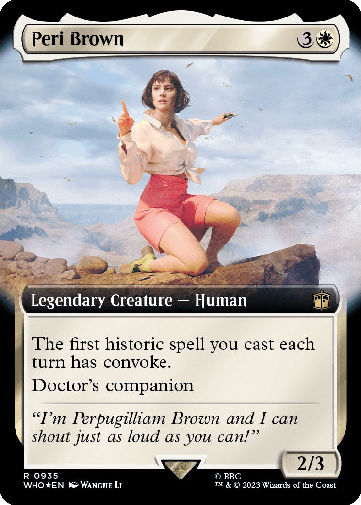 Peri Brown (Extended Art) (Surge Foil) [Doctor Who] | Dumpster Cat Games