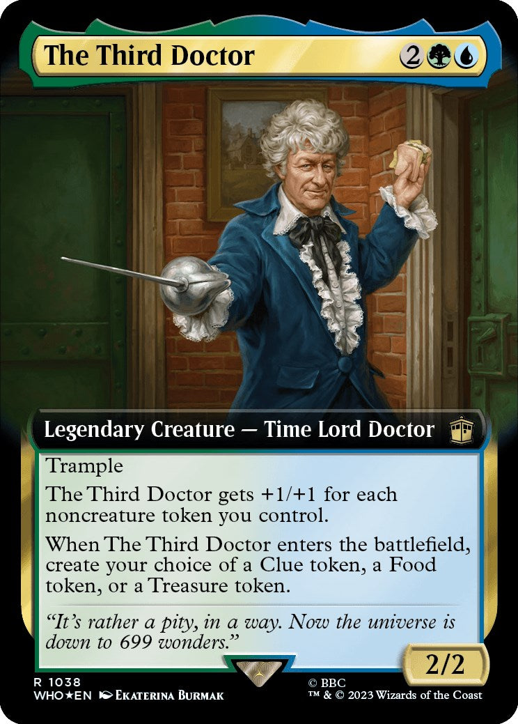 The Third Doctor (Extended Art) (Surge Foil) [Doctor Who] | Dumpster Cat Games