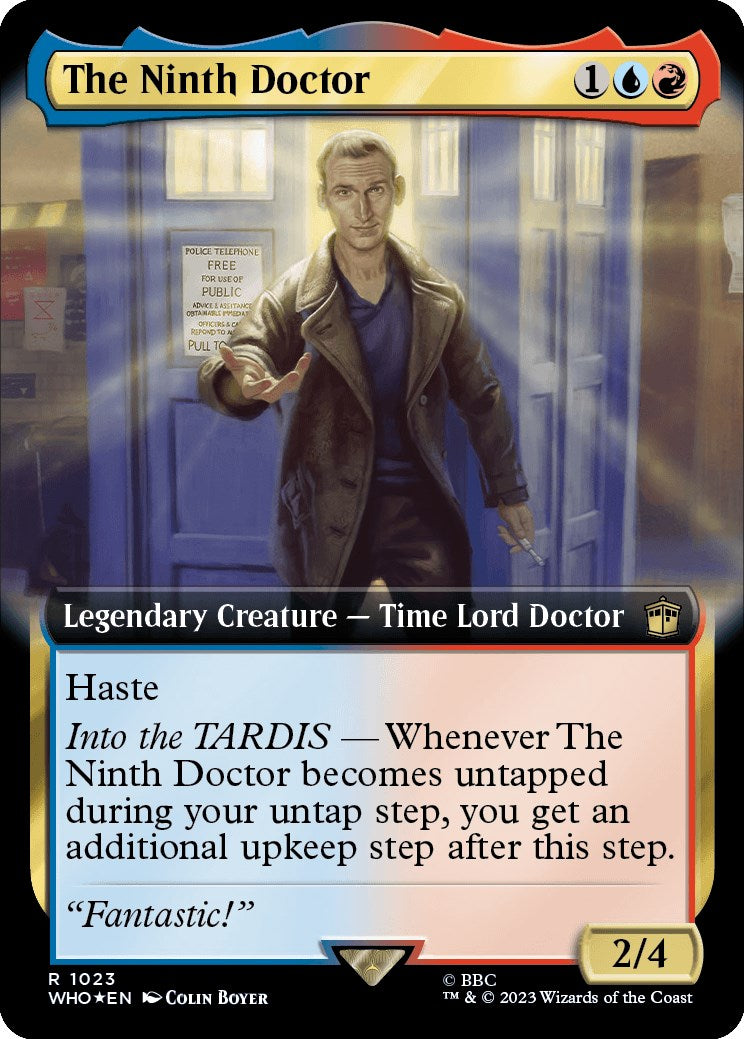 The Ninth Doctor (Extended Art) (Surge Foil) [Doctor Who] | Dumpster Cat Games