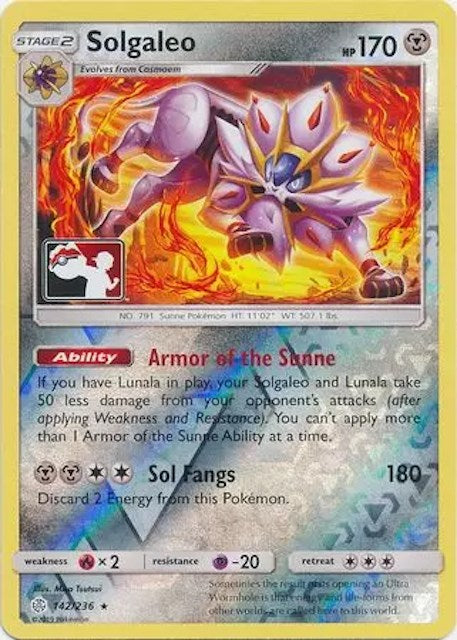 Solgaleo (142/236) [League & Championship Cards] | Dumpster Cat Games