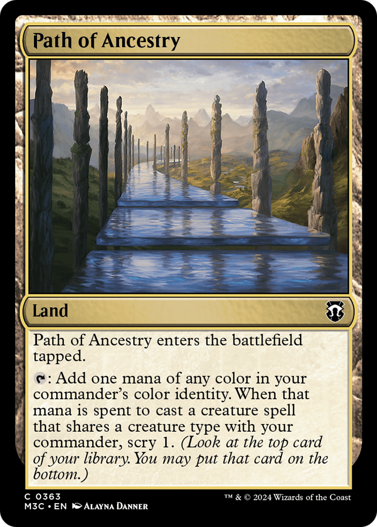 Path of Ancestry (Ripple Foil) [Modern Horizons 3 Commander] | Dumpster Cat Games