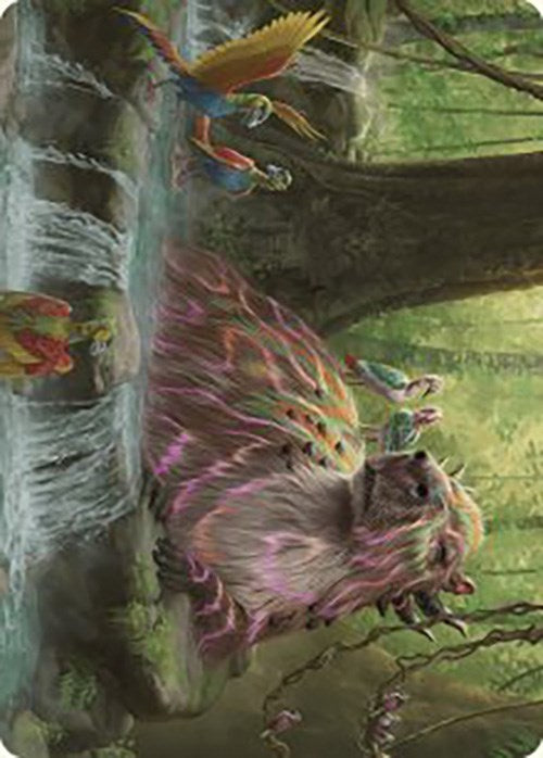 Basking Capybara Art Card [The Lost Caverns of Ixalan Art Series] | Dumpster Cat Games