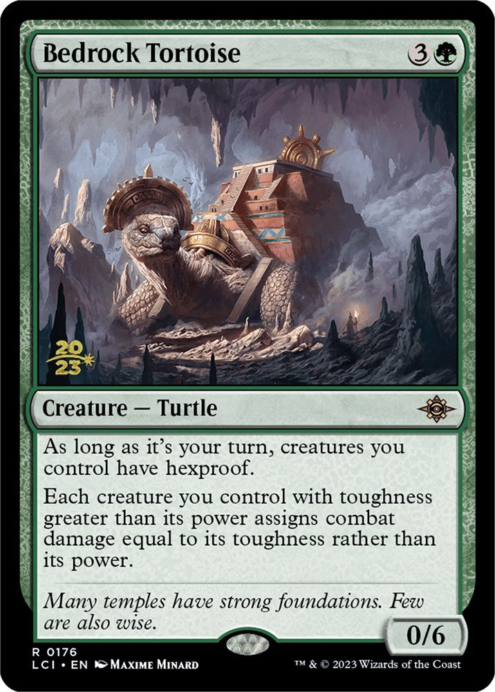 Bedrock Tortoise [The Lost Caverns of Ixalan Prerelease Cards] | Dumpster Cat Games