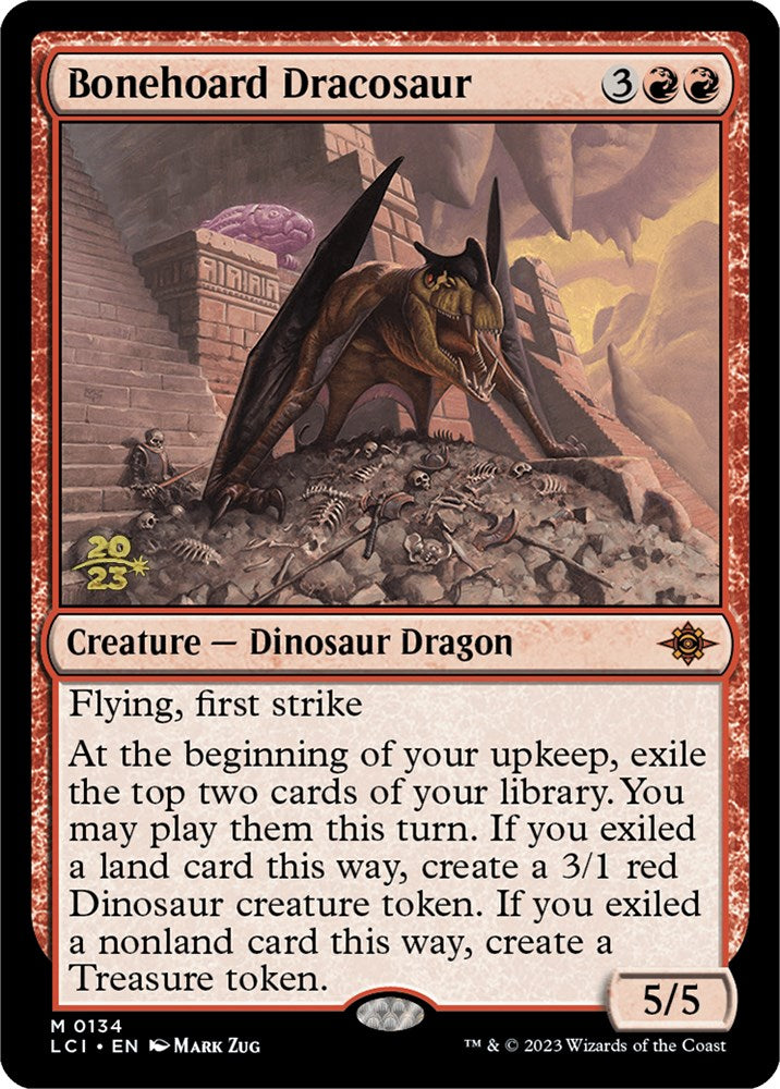 Bonehoard Dracosaur [The Lost Caverns of Ixalan Prerelease Cards] | Dumpster Cat Games