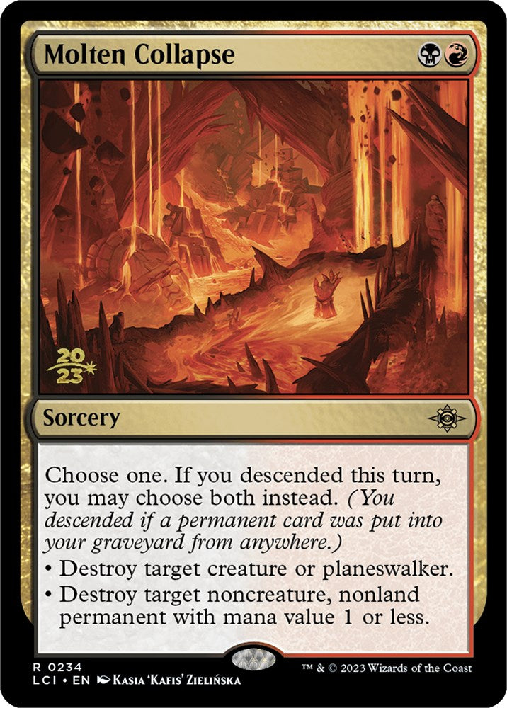 Molten Collapse [The Lost Caverns of Ixalan Prerelease Cards] | Dumpster Cat Games