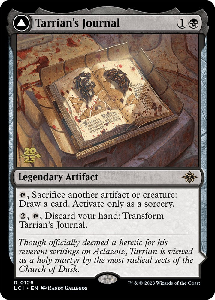 Tarrian's Journal // The Tomb of Aclazotz [The Lost Caverns of Ixalan Prerelease Cards] | Dumpster Cat Games