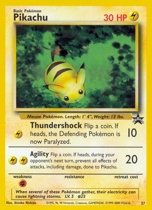 Pikachu (27) [Wizards of the Coast: Black Star Promos] | Dumpster Cat Games