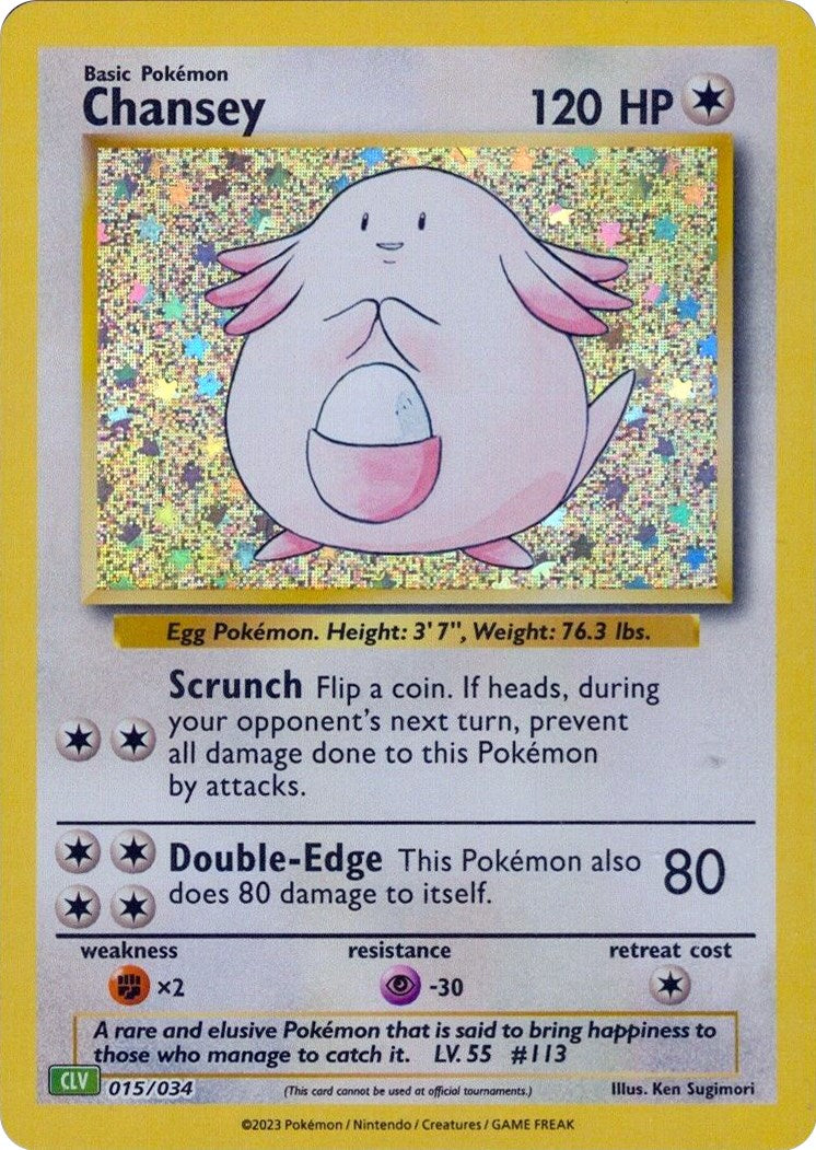 Chansey [Trading Card Game Classic] | Dumpster Cat Games