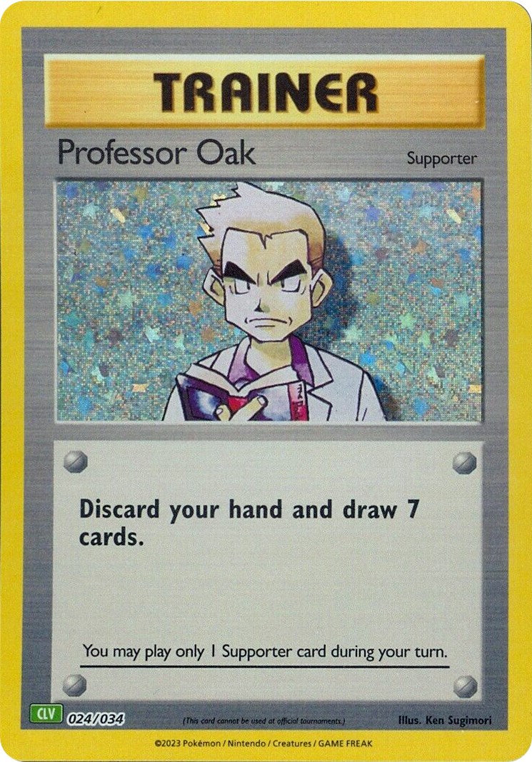 Professor Oak (CLV) [Trading Card Game Classic] | Dumpster Cat Games