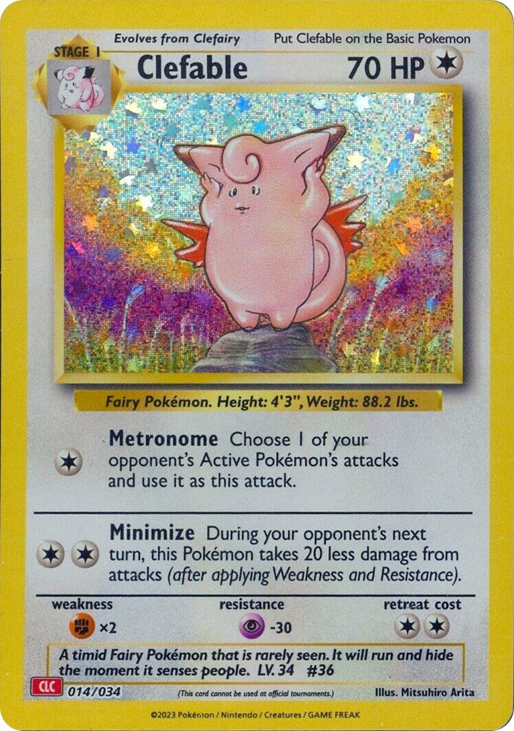 Clefable [Trading Card Game Classic] | Dumpster Cat Games