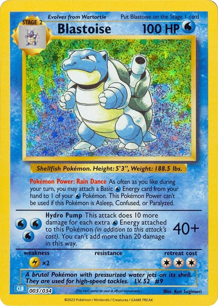 Blastoise [Trading Card Game Classic] | Dumpster Cat Games