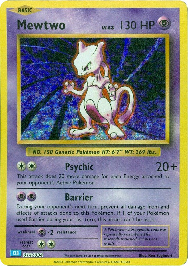 Mewtwo [Trading Card Game Classic] | Dumpster Cat Games