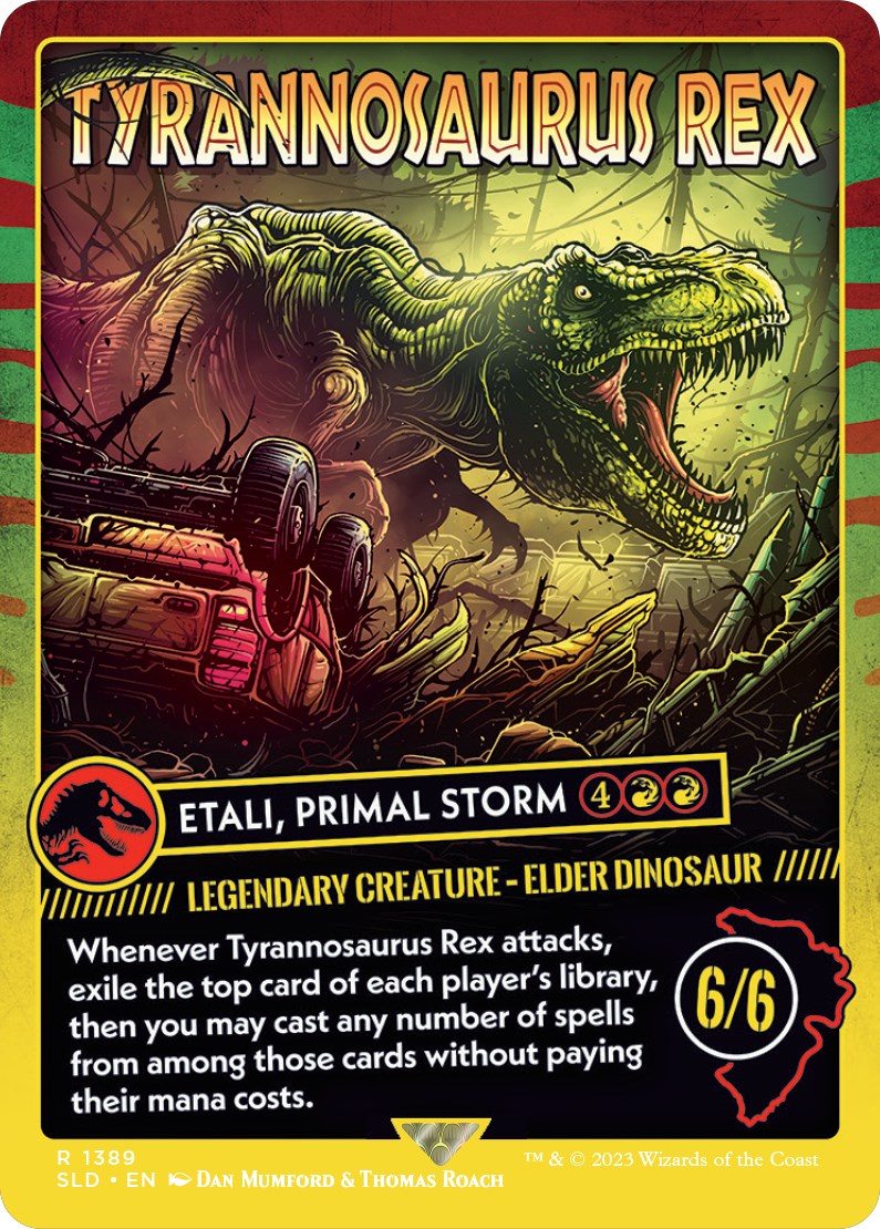 Tyrannosaurus Rex - Etali, Primal Storm [Secret Lair Drop Series] | Dumpster Cat Games