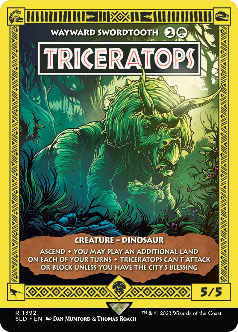 Triceratops - Wayward Swordtooth [Secret Lair Drop Series] | Dumpster Cat Games