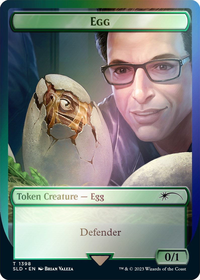 Egg Token (Rainbow Foil) [Secret Lair Drop Series] | Dumpster Cat Games