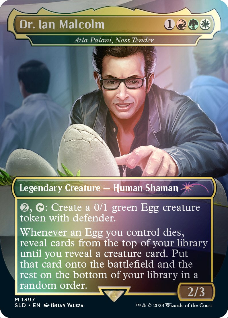 Dr. Ian Malcolm - Atla Palani, Nest Tender (Rainbow Foil) [Secret Lair Drop Series] | Dumpster Cat Games