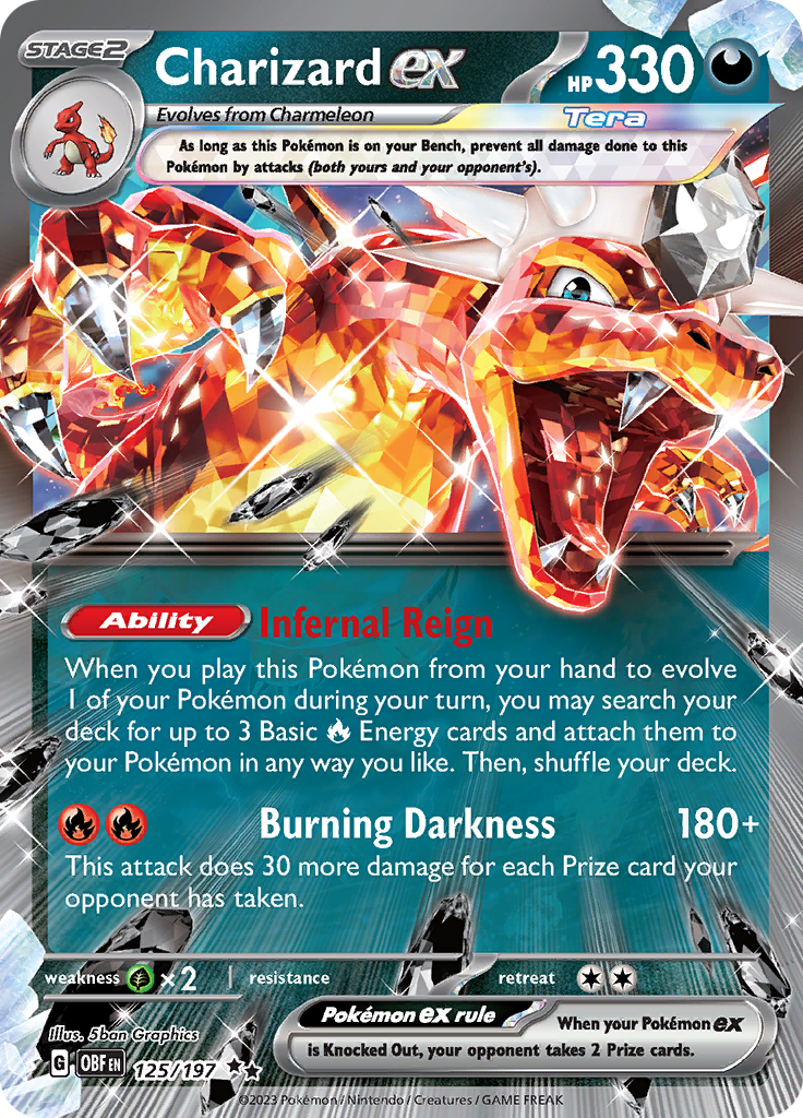 Charizard ex (125/197) [Scarlet & Violet: Obsidian Flames] | Dumpster Cat Games