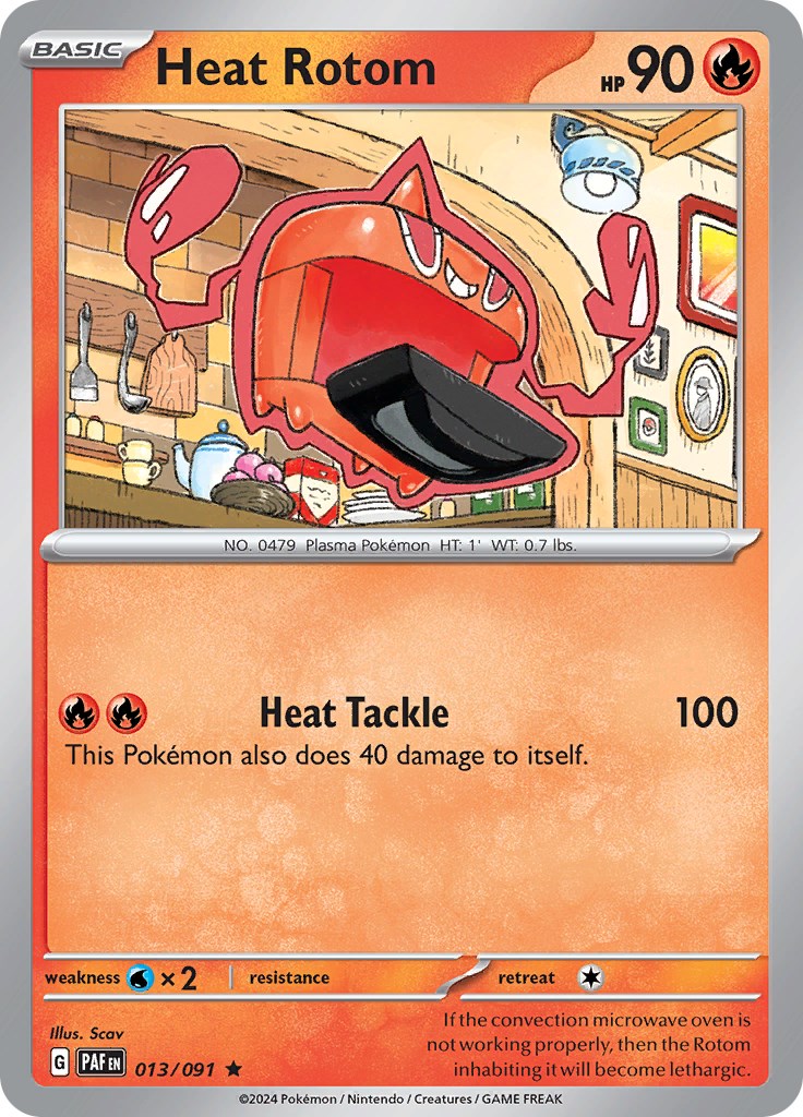 Heat Rotom (013/091) [Scarlet & Violet: Paldean Fates] | Dumpster Cat Games