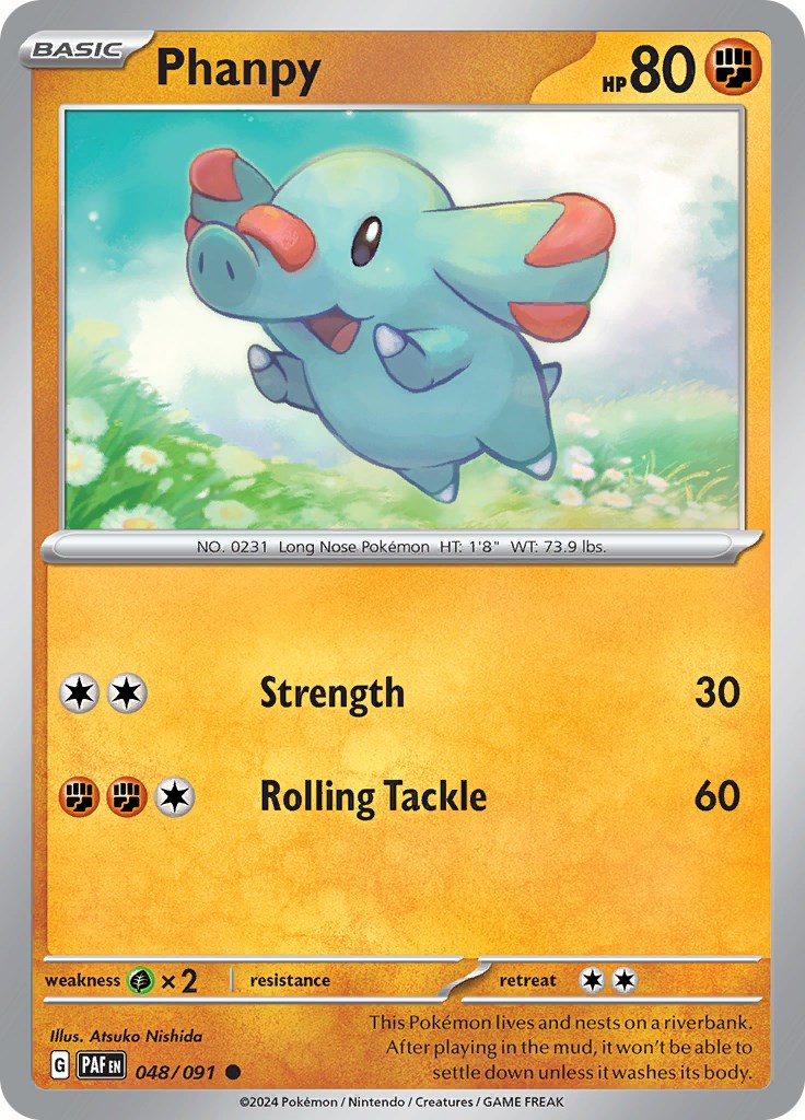 Phanpy (048/091) [Scarlet & Violet: Paldean Fates] | Dumpster Cat Games