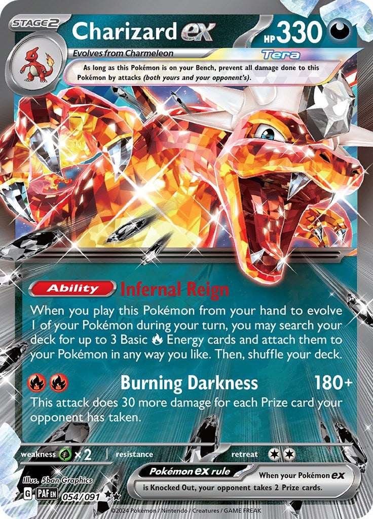 Charizard ex (054/091) [Scarlet & Violet: Paldean Fates] | Dumpster Cat Games