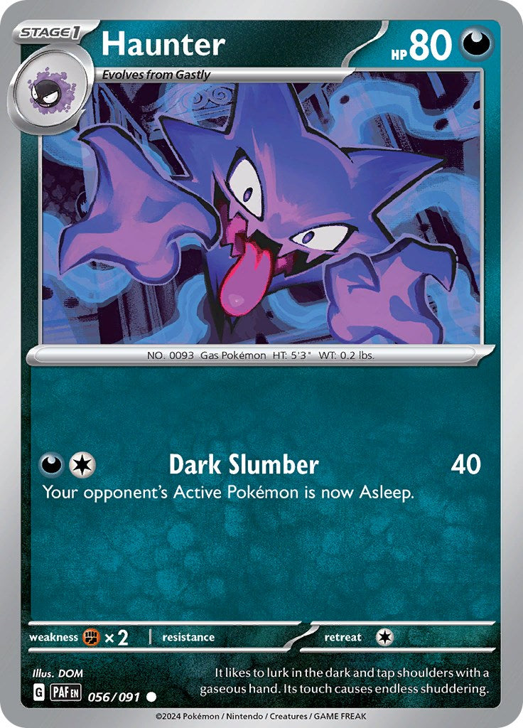 Haunter (056/091) [Scarlet & Violet: Paldean Fates] | Dumpster Cat Games