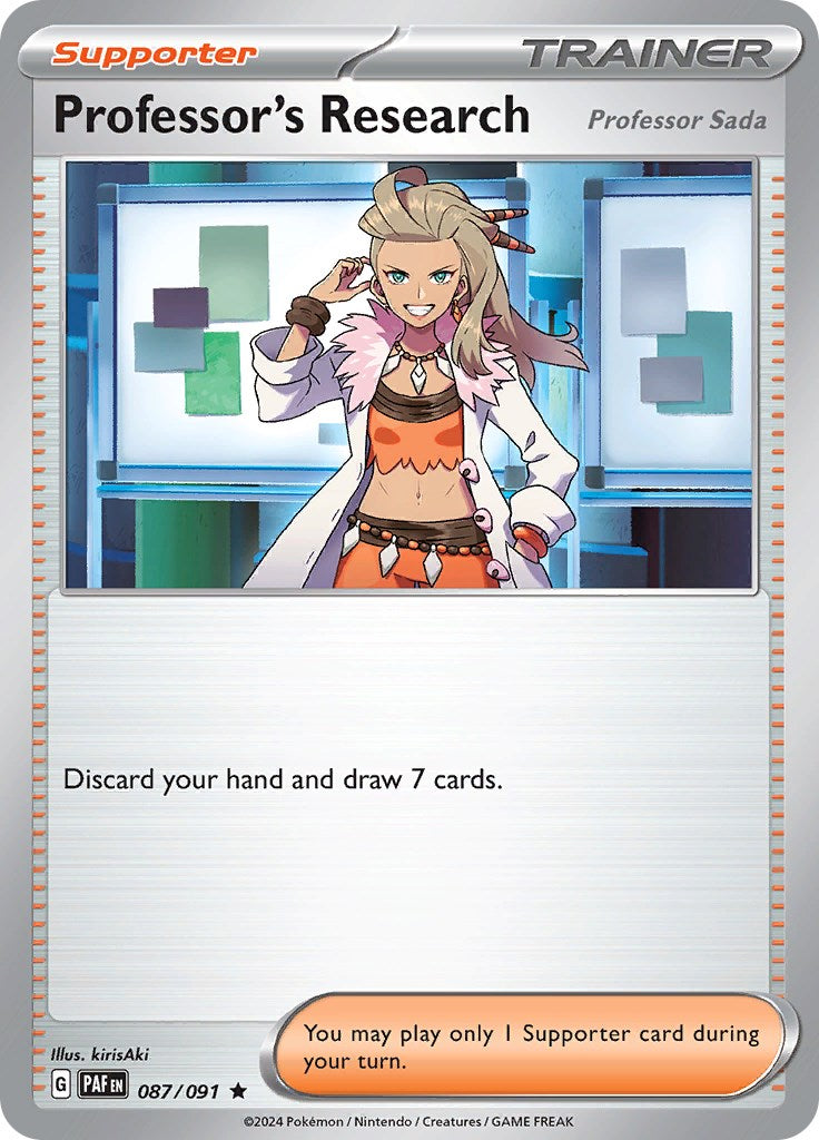 Professor's Research (087/091) [Scarlet & Violet: Paldean Fates] | Dumpster Cat Games