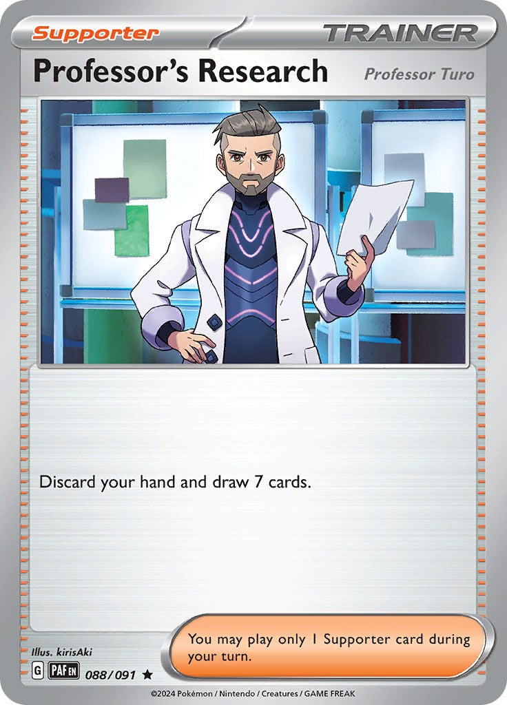 Professor's Research (088/091) [Scarlet & Violet: Paldean Fates] | Dumpster Cat Games