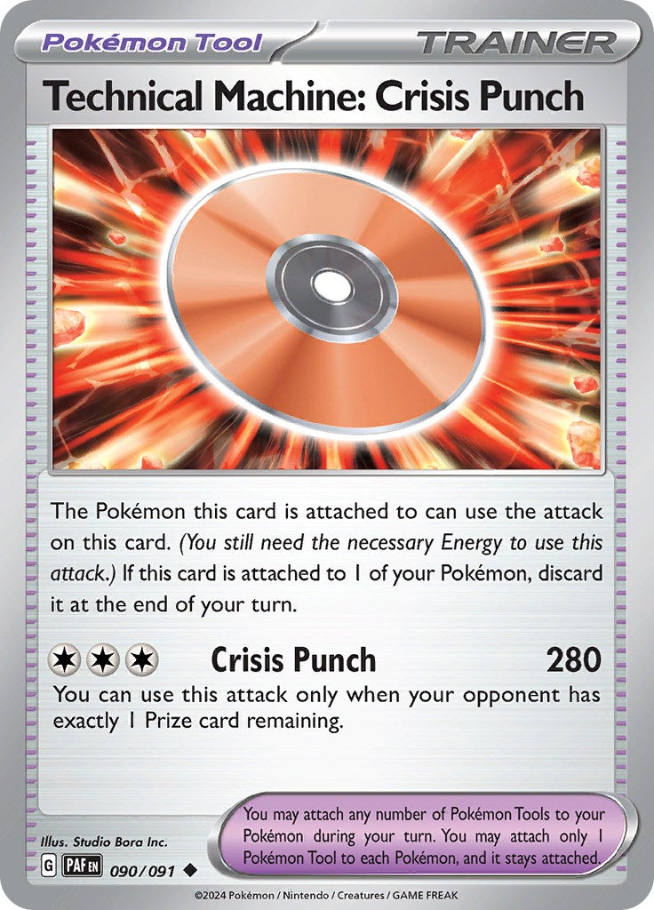 Technical Machine: Crisis Punch (090/091) [Scarlet & Violet: Paldean Fates] | Dumpster Cat Games