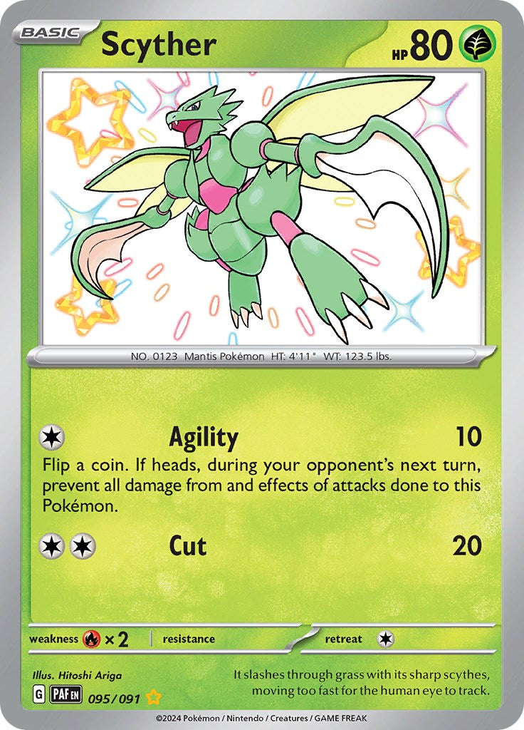 Scyther (095/091) [Scarlet & Violet: Paldean Fates] | Dumpster Cat Games