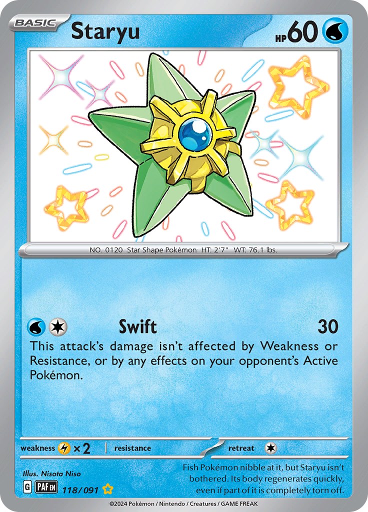 Staryu (118/091) [Scarlet & Violet: Paldean Fates] | Dumpster Cat Games