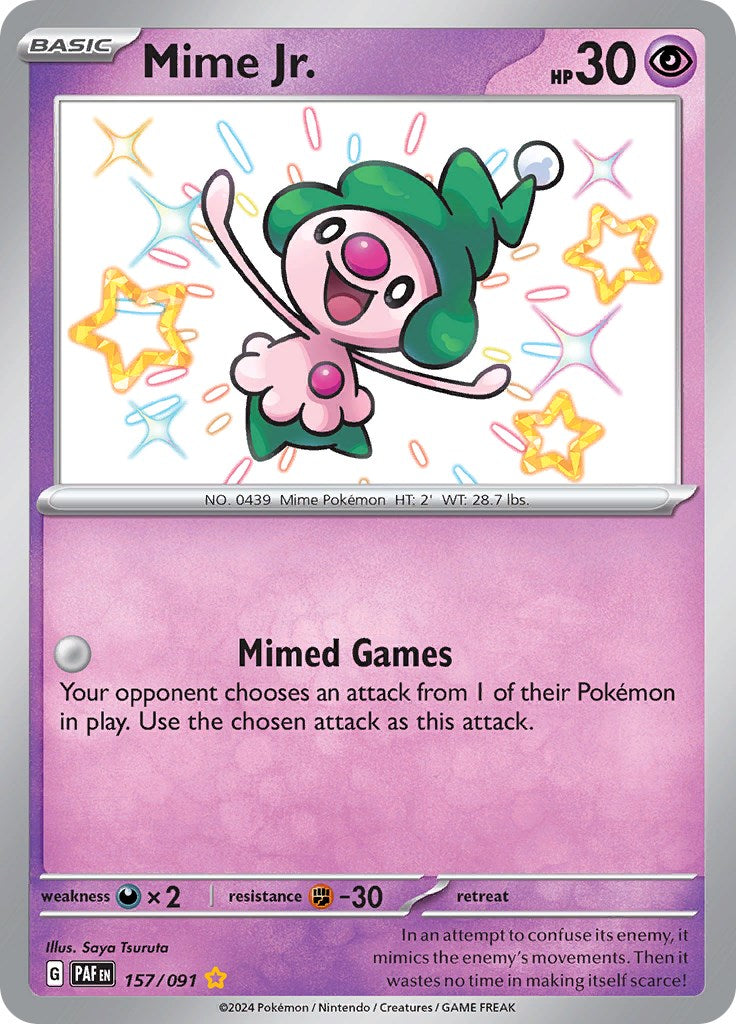 Mime Jr. (157/091) [Scarlet & Violet: Paldean Fates] | Dumpster Cat Games