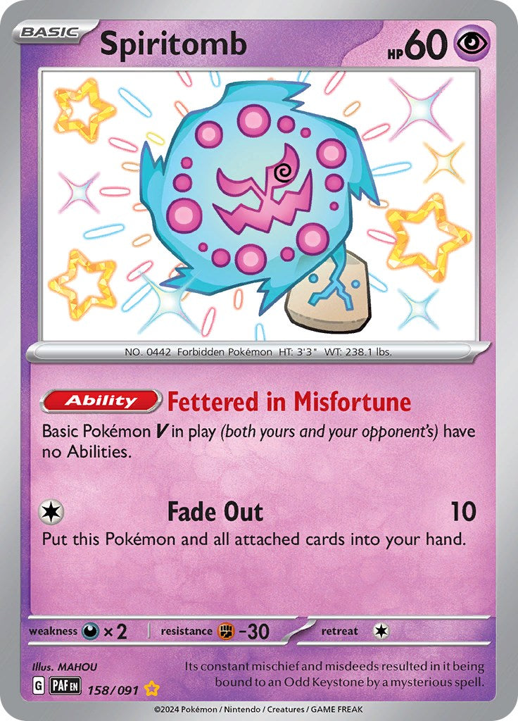 Spiritomb (158/091) [Scarlet & Violet: Paldean Fates] | Dumpster Cat Games