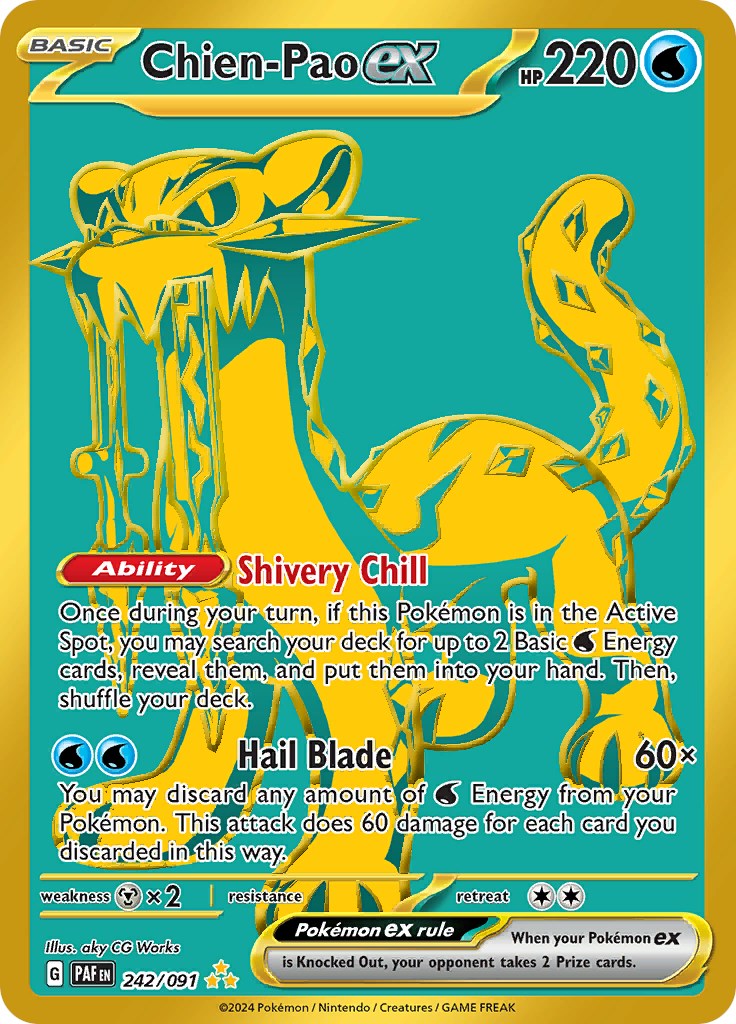 Chien-Pao ex (242/091) [Scarlet & Violet: Paldean Fates] | Dumpster Cat Games