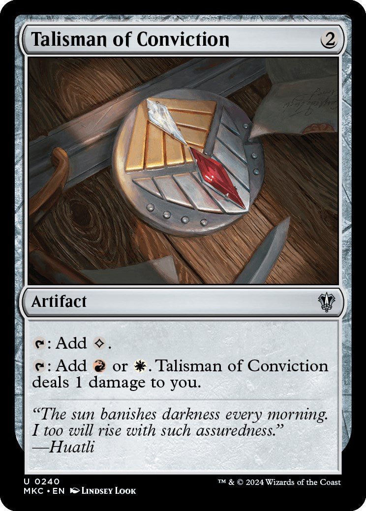 Talisman of Conviction [Murders at Karlov Manor Commander] | Dumpster Cat Games