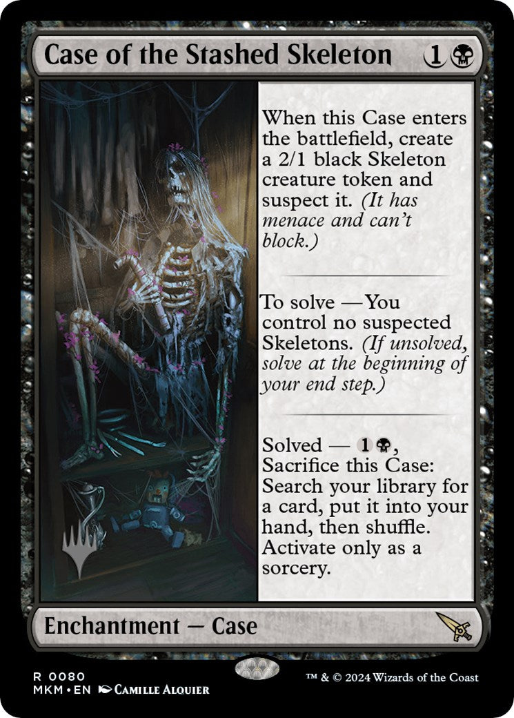 Case of the Stashed Skeleton (Promo Pack) [Murders at Karlov Manor Promos] | Dumpster Cat Games