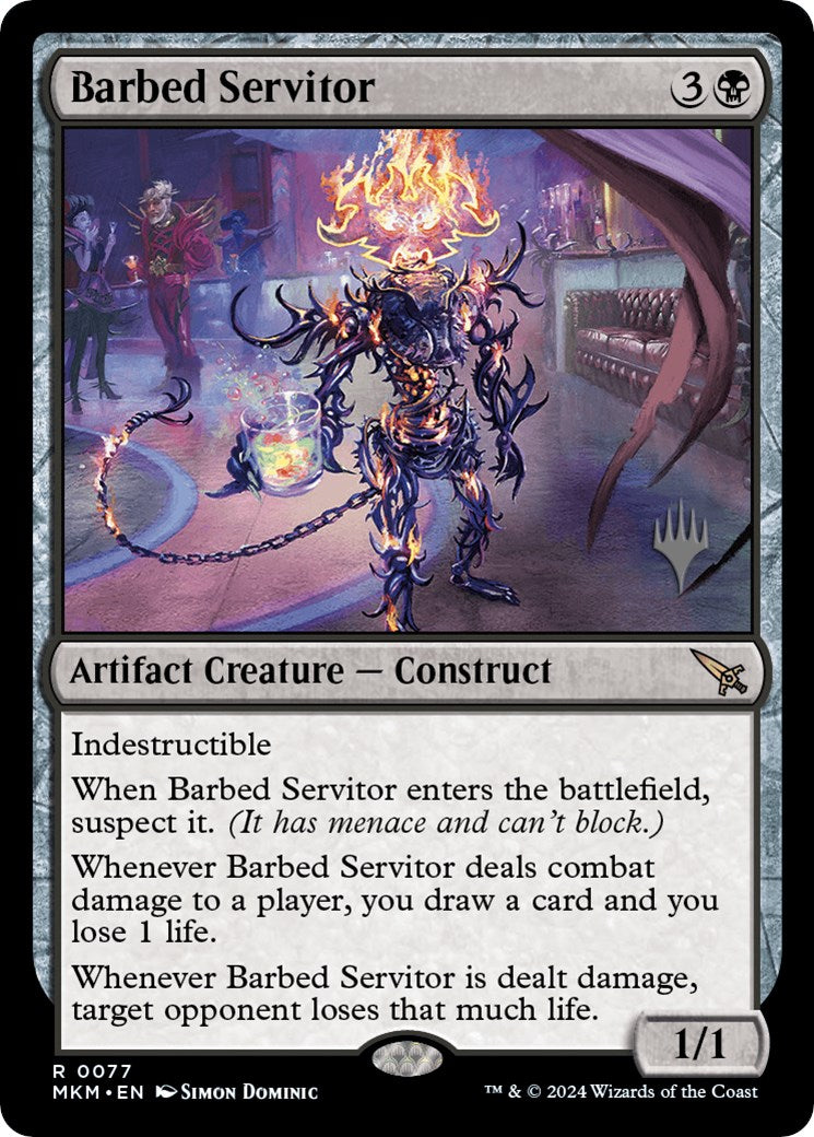 Barbed Servitor (Promo Pack) [Murders at Karlov Manor Promos] | Dumpster Cat Games