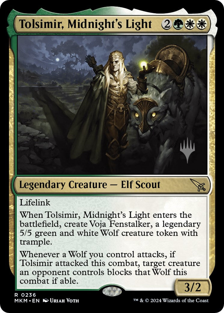 Tolsimir, Midnight's Light (Promo Pack) [Murders at Karlov Manor Promos] | Dumpster Cat Games