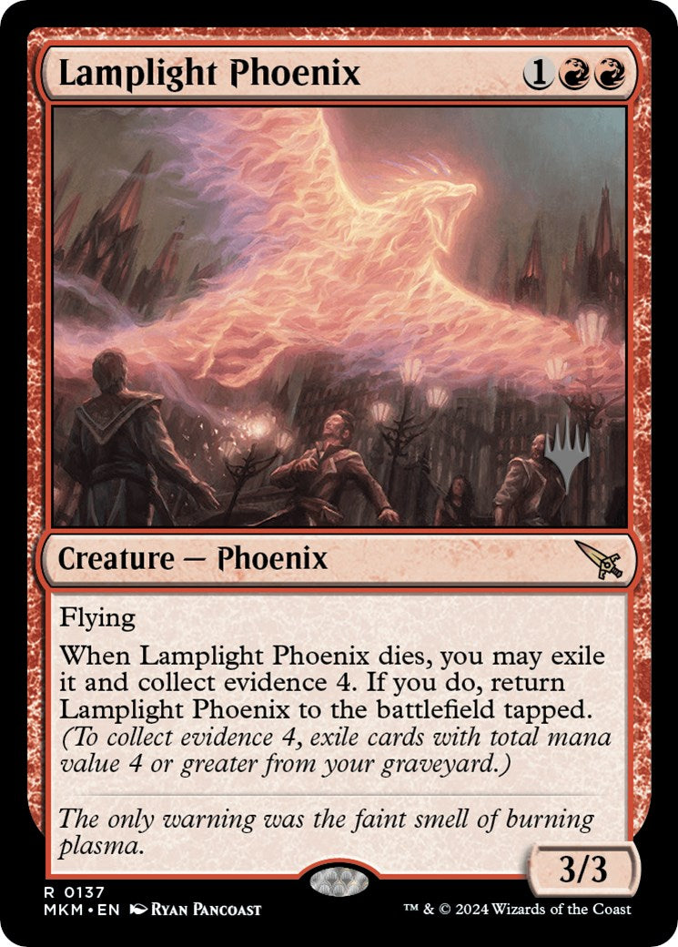 Lamplight Phoenix (Promo Pack) [Murders at Karlov Manor Promos] | Dumpster Cat Games