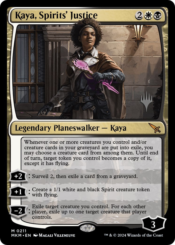 Kaya, Spirits' Justice (Promo Pack) [Murders at Karlov Manor Promos] | Dumpster Cat Games