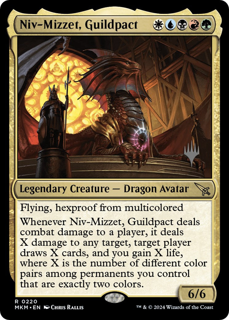 Niv-Mizzet, Guildpact (Promo Pack) [Murders at Karlov Manor Promos] | Dumpster Cat Games