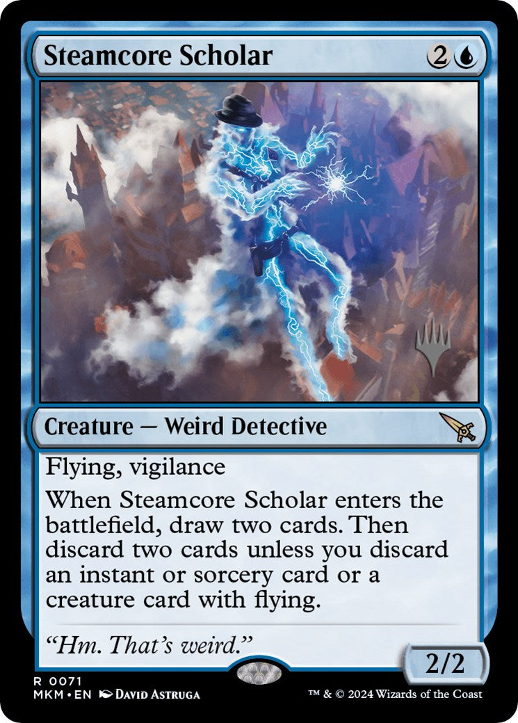 Steamcore Scholar (Promo Pack) [Murders at Karlov Manor Promos] | Dumpster Cat Games