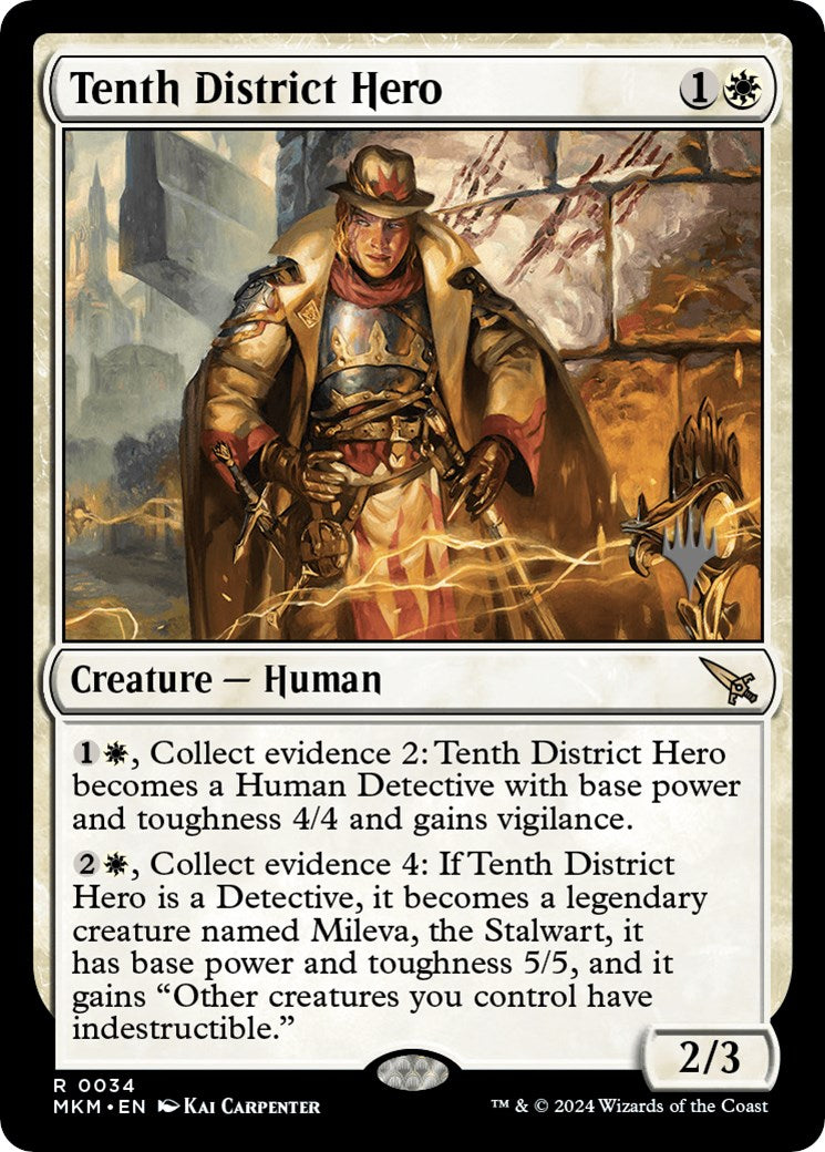 Tenth District Hero (Promo Pack) [Murders at Karlov Manor Promos] | Dumpster Cat Games