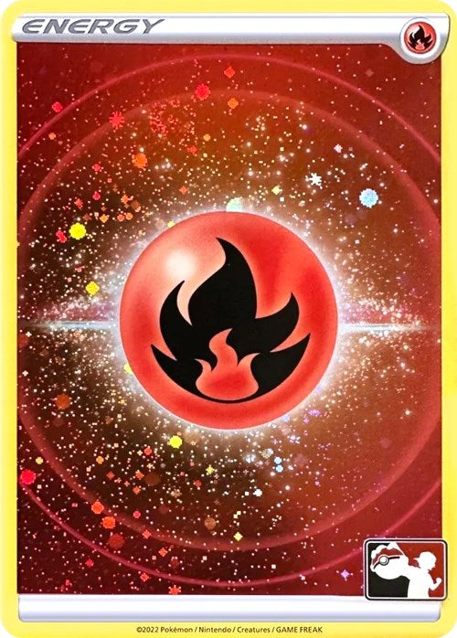 Fire Energy (Cosmos Holo) [Prize Pack Series Three] | Dumpster Cat Games