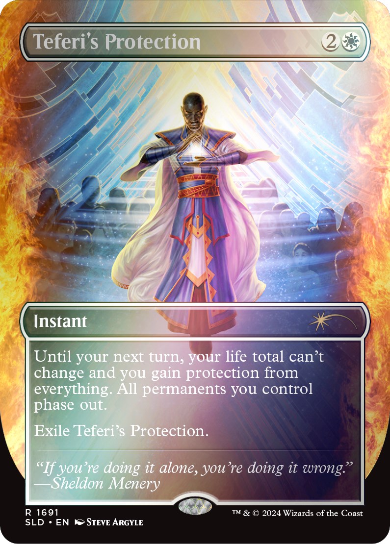 Teferi's Protection (1691) (Rainbow Foil) [Secret Lair Drop Series] | Dumpster Cat Games