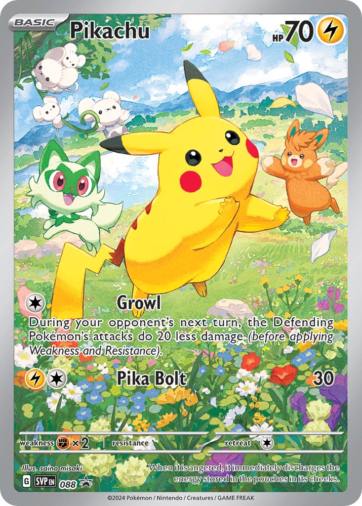 Pikachu (088) [Scarlet & Violet: Black Star Promos] | Dumpster Cat Games