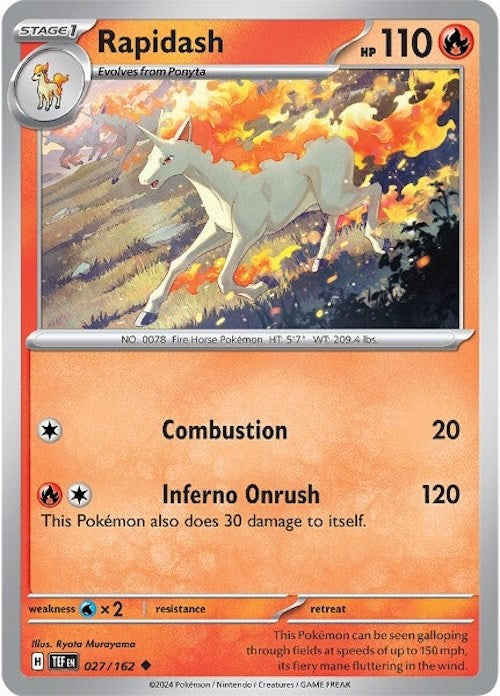 Rapidash (027/162) [Scarlet & Violet: Temporal Forces] | Dumpster Cat Games