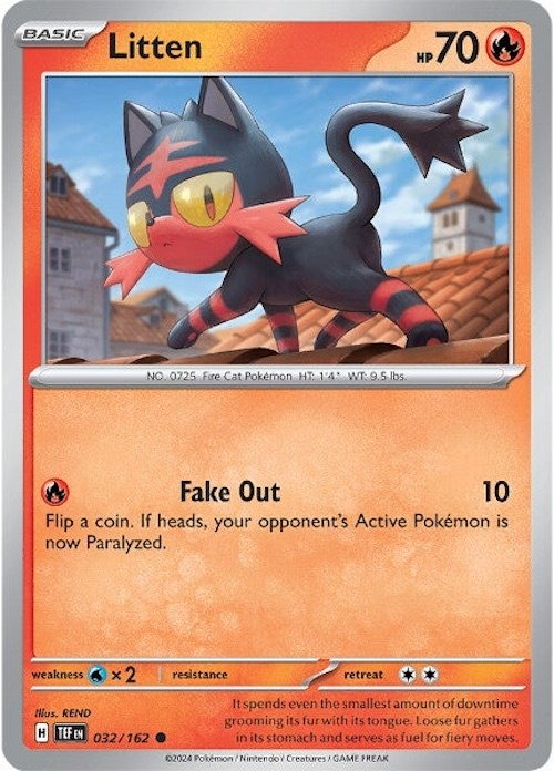 Litten (032/162) [Scarlet & Violet: Temporal Forces] | Dumpster Cat Games